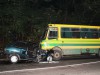 Один загиблий і 4 травмованих у зіткненні легковика з автобусом біля Львова