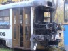 Після «зустрічі» з бетономішалкою загорівся трамвай (ФОТО)