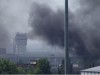 Донецький вокзал у вогні (фото, відео)