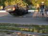 У Львові після зіткнення з вантажівкою перекинулось авто