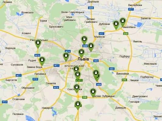 Мережа зарядок для електромобілів у Львові