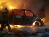 На Львівщині вщент згоріли дві автівки