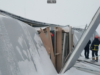 Снігові замети у Львові розвалили меблевий магазин