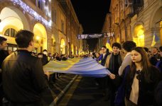 Українці в Італії вийшли на маніфест проти злочинів режиму Кремля