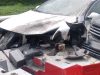 На Львівщині бетонна плита випала з вантажівки та спричинила ДТП з постраждалими